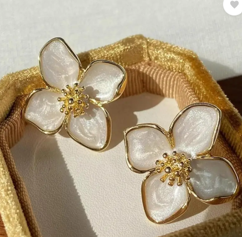 Flower Earrings Floral Earrings Korean Earrings For Women Girls 